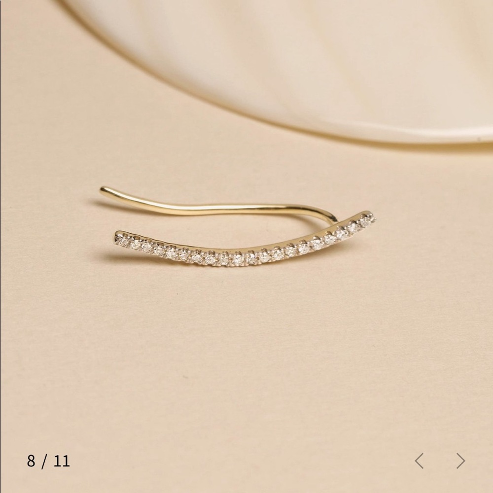 Stone and Strand Ear Climber